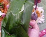 A picture of step 9 of Grilled rice in banana leaves #Asia food.