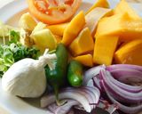 A picture of step 1 of Pumpkin Sambar.