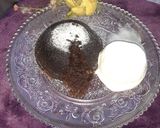 A picture of step 5 of Chocolate Lava cake.