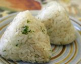 A picture of step 3 of Western-style Onigiri (Rice Ball) with Butter and Soy Sauce.