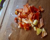 Paprikáskrumpli tarhonyával recept fázis 2 fotója