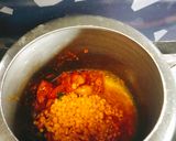A picture of step 4 of MORINGA Masoor Dal / Drumstick leaves Dal.