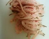 A picture of step 2 of Special Side Dish with Marinated New Onion, Green Pepper, and Ham.