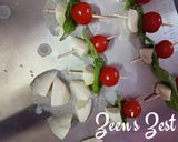 A picture of step 3 of Caprese Salad Bites.