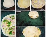 A picture of step 2 of Afgani Fateer Pyazi with Curd.