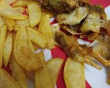 Gambar langkah 2 resipi Ikan Lampam Masak Tumis Kering.