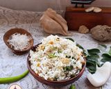A picture of step 6 of Coconut Rice (Thengai Sadam).