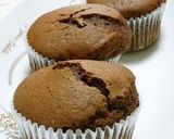 A picture of step 5 of Rich Chocolate Steamed Cake (made with a silicone steamer).