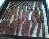 A picture of step 6 of Okara & Bitter Cocoa Orange Biscotti.
