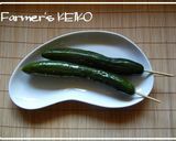 A picture of step 2 of Whole Pickled Cucumber.
