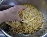 A picture of step 4 of Salad-Style Chilled Peach Pasta.