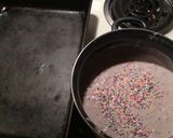 A picture of step 1 of Vanilla Icing Sparkle Birthday Cake.