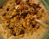 A picture of step 6 of THE DRUNKEN NUT ( alcoholic banana nut bread).