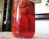 A picture of step 5 of Strawberry Liqueur.