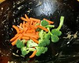 A picture of step 4 of Stir fry "mash-up" (Chicken & Veggies).