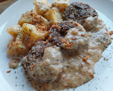Foto del paso 13 de la receta: Medallones de pies de cerdo y champiñones en salsa de almendras y vinagre de Jerez