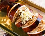 A picture of step 14 of Ultra-Easy Plump Squid Stuffed with Rice (Ikameshi) and Teriyaki-Style Sauce.