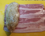 Foto del paso 11 de la receta: Flamenquín de pollo y bacon con emulsión de guisantes y manzana
