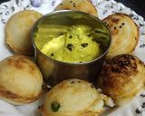 A picture of step 3 of French beans veggie appam.