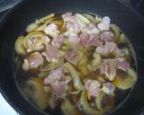 A picture of step 3 of Quick, Easy and Creamy Chicken and Egg Rice Bowl.