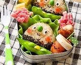 A picture of step 3 of For Character Bentos! Chikuwa and Wiener Sausage Acorns.