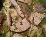 A picture of step 5 of Boiled White Fish with Canary Island Green Mojo Sauce.