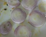A picture of step 1 of Slice onions pakoda.