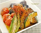 A picture of step 8 of Sautéed Veggies Dressed with Mentsuyu and Grated Daikon.