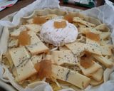 Une image de l'étape 5 de Ma tarte aux pommes de terre, morbier et Saint Félicien.