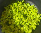 A picture of step 3 of Snake gourd subji.