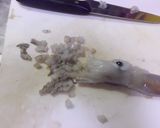 A picture of step 2 of Very Easy Squid Rice with Squid Ink Made in a Pressure Cooker!.
