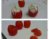 Tomato And Cheese Santa Appetizer
