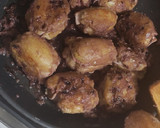 Foto del paso 7 de la receta: Patatas rellenas pavo queso al vino tinto rebozado tempura. 🥔🦚
