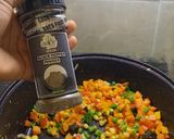 A picture of step 7 of Coconut veggies rice.