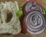 Foto del paso 5 de la receta: Sándwich con relleno de pasta de pollo (sanguche, jaja)