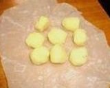 A picture of step 7 of Snowman Shaped...White Chocolate Daifuku.