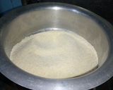A picture of step 1 of Suji ka Halwa.