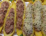 Foto del paso 5 de la receta Calabacines amarillos rellenos con cornned beef y arroz