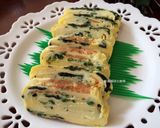 A picture of step 12 of Scallion and Wakame Tamagoyaki.