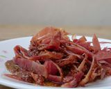 A picture of step 1 of Spaghetti And Ham With Honey Whole Grain Mustard Sauce.