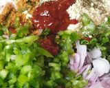 A picture of step 3 of Schezwan Noodles Pakoda.