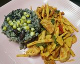 รูปขั้นตอนการทำที่ 7 ของ (คลีน)ผัดกะเพราหน่อไม้อกไก่ยอ