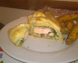 Foto del paso 8 de la receta: Salmón a la Canasta con Papas Rassa