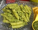 A picture of step 11 of Basil Pesto Pasta.