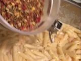 مكرونه الروبيان بالصلصة البيضه
