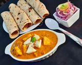 A picture of step 7 of Shahi Paneer.