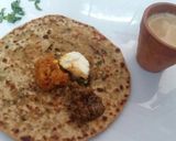 गोभी पालक पराठा (Gobhi Palak Paratha recipe in Hindi) रेसिपी चरण 3 फोटो
