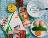 Hình bước làm 1 của món Ăn sáng đơn giản với bột mì 😋
