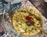 Foto del paso 12 de la receta Tortilla de brócoli con sobre mesa de tomate