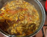 Gombapörkölt rizzsel recept fázis 2 fotója